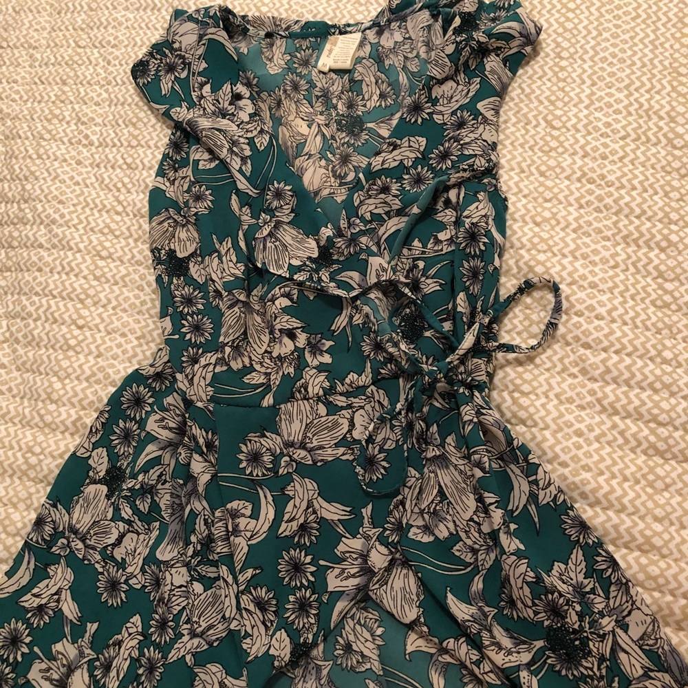 Japna floral blouse green and white